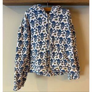 Roberta Roller Rabbit Kids Blue Monkey Full Zip Sweatshirt